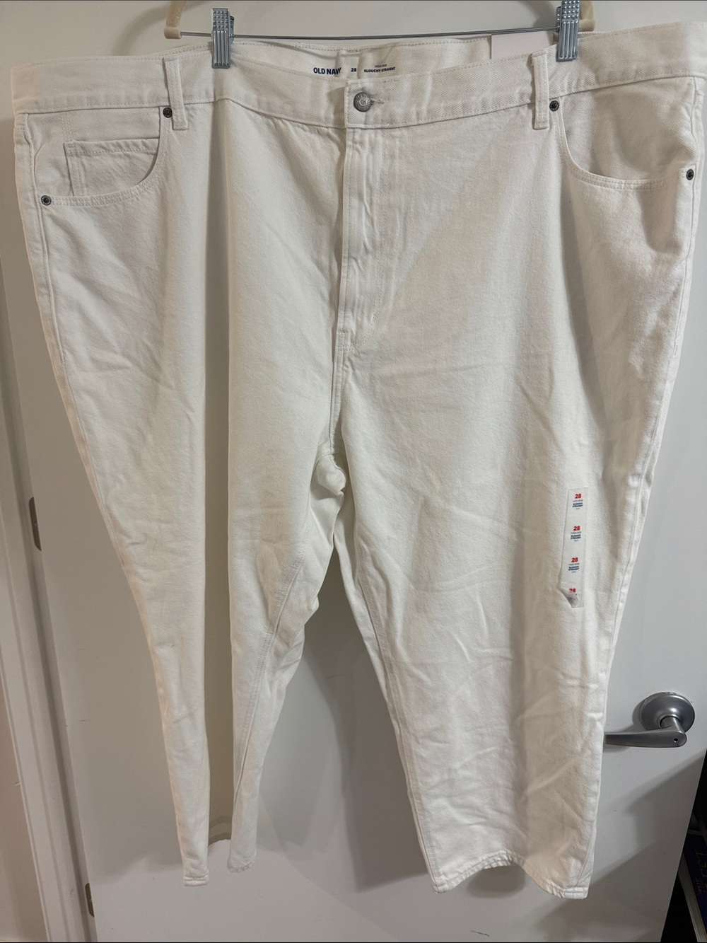 Old Navy Women's Slim Straight White Jeans